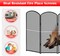 4-Panel Foldable Fireplace Screen Stand - Black Metal Mesh Spark Guard Cover with Decorative Arch Design, 47.8"W x 31"H for Indoor Fireplace Protection